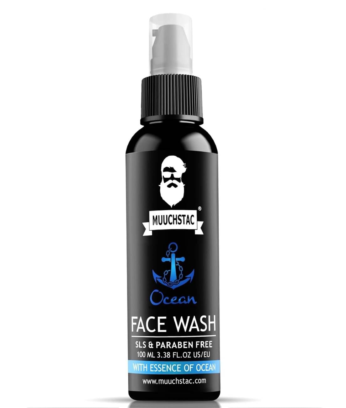 Muuchstac Ocean Face Wash for Men | Fight Acne & Pimples, Brighten Skin, Clears Dirt, Oil Control, Refreshing Feel - Multi-Action Formula | 100 ml (Copy)