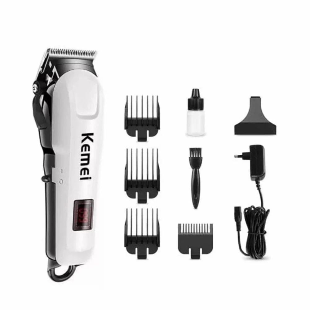Professionals Design Perfect Shaver And Hair Trimmercut Rechargeable Beard And Moustaches Hair Machine Trimming With Cord And Without Cordless Use(White)