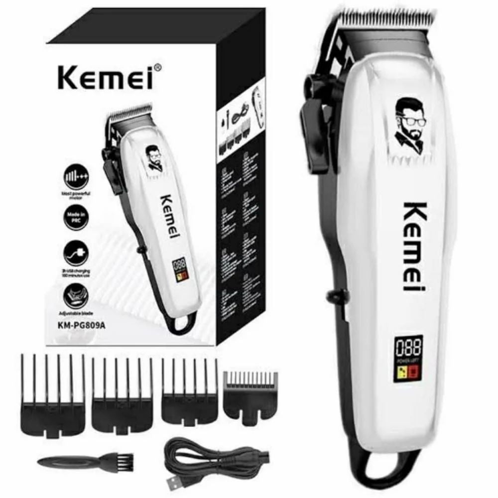Professionals Design Perfect Shaver And Hair Trimmercut Rechargeable Beard And Moustaches Hair Machine Trimming With Cord And Without Cordless Use(White)